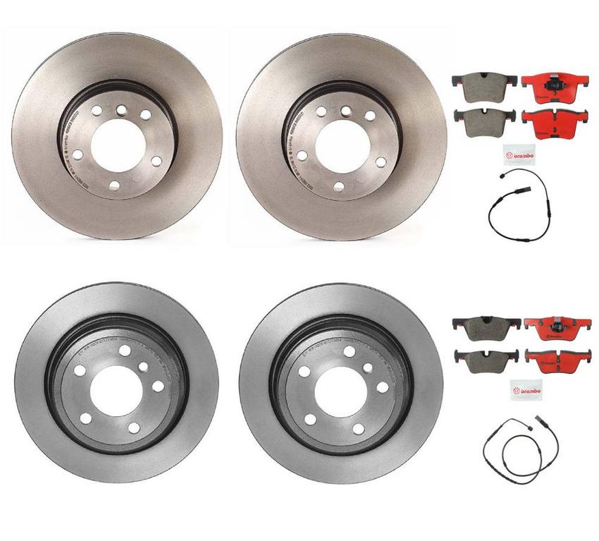 BMW Brembo Brake Kit - Pads &  Rotors Front and Rear (312mm/300mm) (Ceramic) 34356792292 - Brembo 1632153KIT